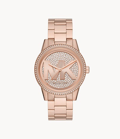 Michael Kors Ritz Three-Hand Rose Gold-Tone Stainless Steel  display picture 1
