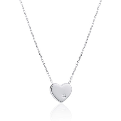 sterling silver Love heart necklace