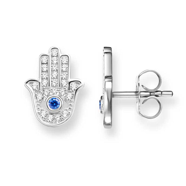 TH1896SA Thomas Sabo Hamsa Blue Stud Earrings Vervejewellers