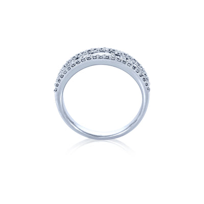 Verve 18K Diamond Dress Ring - Wedding Band