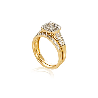 Verve 10K Bridal set/engagement ring with wedding band