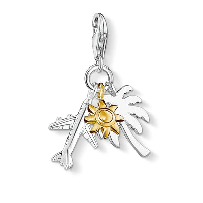 CC1430 / Palm tree, Sun & Plane Thomas Sabo charm