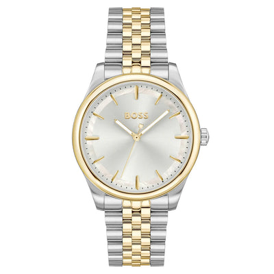 1502779/ Hugo Boss Two-Tone Steel Silver MOP Dial Women's Watch