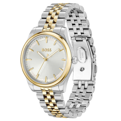 1502779/ Hugo Boss Two-Tone Steel Silver MOP Dial Women's Watch