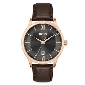 HB1513894  / Hugo Boss Brown Leather Grey Dial Men's Watch