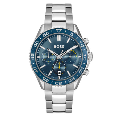 HB1514143/ Hugo Boss Stainless Steel Blue Dial Chronograph Men's Watch