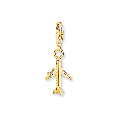 CC2012/ Airplane Gold Plated Thomas Sabo Charm