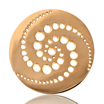 Nikki Lissoni Spinning Thoughts Gold Plated 33mm Coin C1054GM