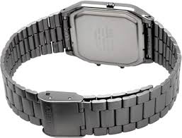 Casio Vintage Gray Steel Blue Dial Analogue-Digital Unisex Watch / AQ230GG-2ADF