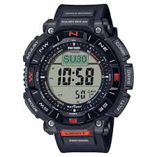 Casio Pro Trek Triple Sensor Solar Watch – Black Resin Strap / PRG-340-IDR