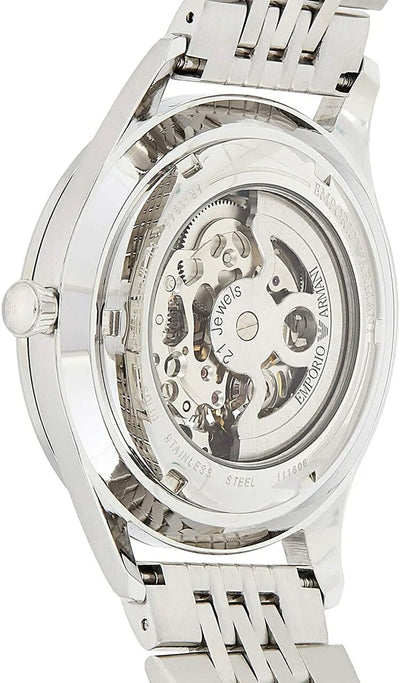 Emporio Armani Stainless Steel Silver Dial Watch / AR1945