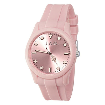 Jag Coogee – Women's Pink Silicone Strap Watch / J2751A