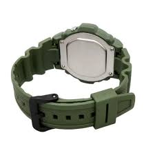 Casio Digital Sports Watch – Olive Green Resin Strap / W-219HC-3BVDF