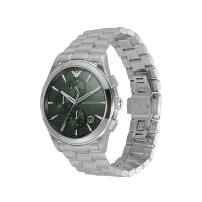 Emporio Armani Silver Tone Tone Chronograph Watch / AR11529