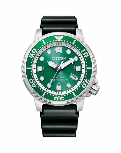 Citizen Promaster Marine Eco-Drive Green Dial Solar Men's Watch - BN0158-18X