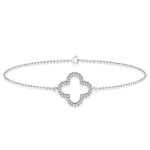 0.10ct HI I1 Diamond Bracelet 18.5cm in 9K White Gold