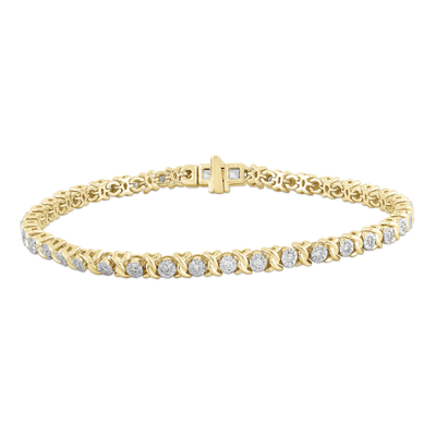 Bracelet with 0.50ct Diamonds in 9K Yellow Gold