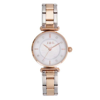 Jag Portland White Mother Of Pearl Alloy 28mm Watch