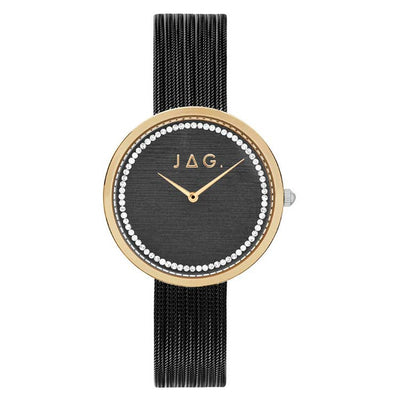 Jag Tegan Black Stainless Steel 34.5mm Watch