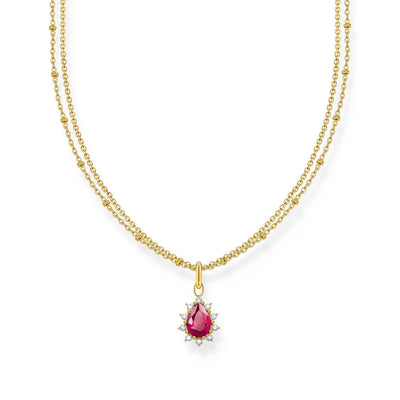 THOMAS SABO Vintage Romance double-row necklace with pendant