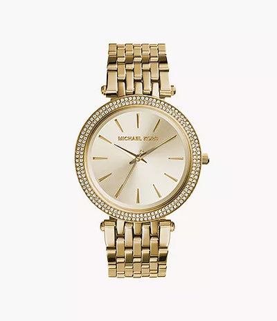 Michael Kors Gold-Tone Glitz Darci Watch / MK3191