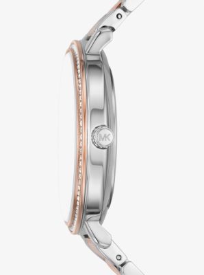 Michael Kors Pyper Two-Tone Embossed Logo Watch / MK4667