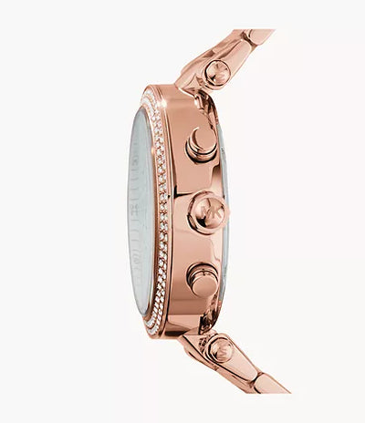 Michael Kors Rose Gold-Tone Glitz Parker Watch / MK5491