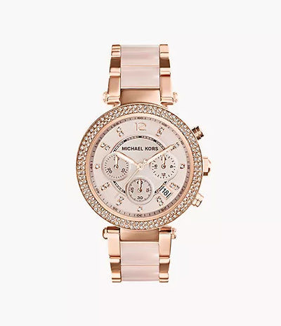 Michael Kors Rose Gold-Tone Parker Watch / MK5896