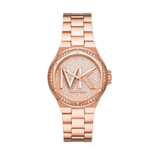 Michael Kors Lennox Three-Hand Rose Gold-Tone Stainless Steel Watch / MK7230
