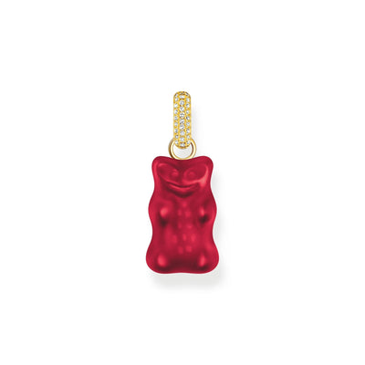 THOMAS SABO Large pendant with red goldbears and zirconia