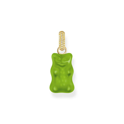 THOMAS SABO Large pendant with green goldbears and zirconia