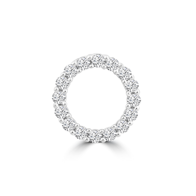 Diamond Pendant with 0.10ct Diamonds in 9K White Gold - PF-6111-W