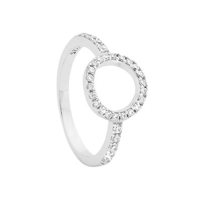 Ellani Sterling Silver Circle Ring / R487