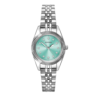Sekonda Womens Francis Blue Dial Stainless Steel Bracelet 26mm Watch