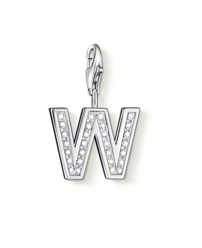 CC245 / Letter 'W' CZ Thomas Sabo Charm