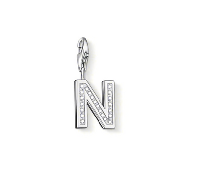 CC236 /  Letter 'N' CZ Thomas Sabo Charm