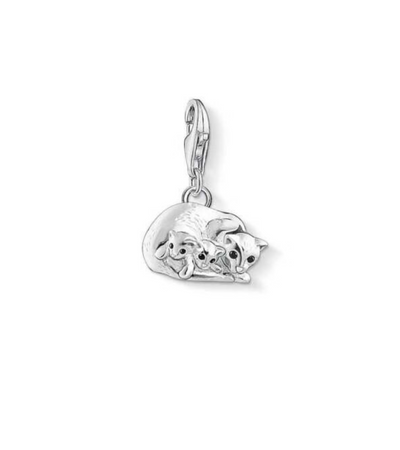 CC1335 / Cat & Kitten Thomas Sabo Charm