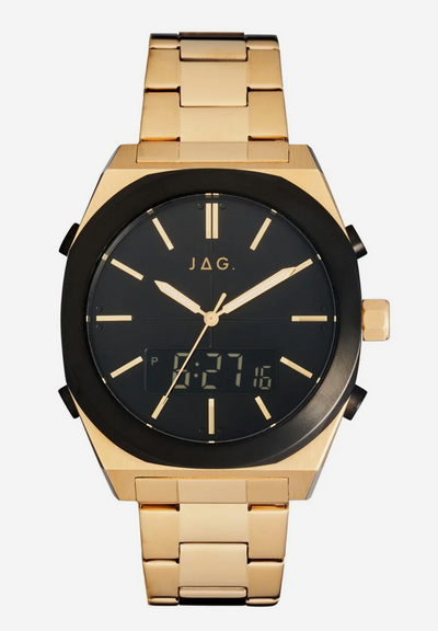 Jag Lincoln Black Dial Mens Watch / J2637A