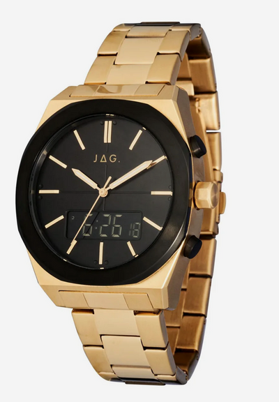 Jag Lincoln Black Dial Mens Watch / J2637A