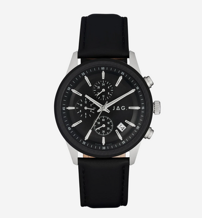 Jag Jamieson Black Dial Watch / J2639