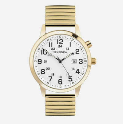 Sekonda Classic Stainless Steel White Dial Watch /  SK30128