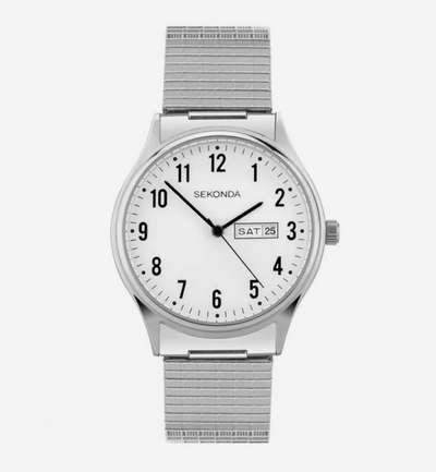 Sekonda Stainless Steel White Dial Watch / SK30122