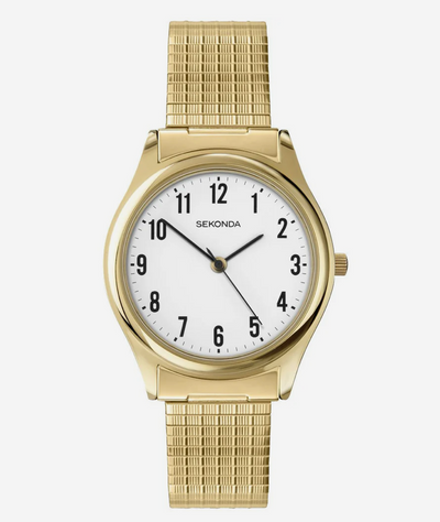 Sekonda Classic Gold Plated White Dial Watch / SK3752