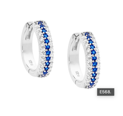 Ellani Sterling Silver Statement Earrings – E568