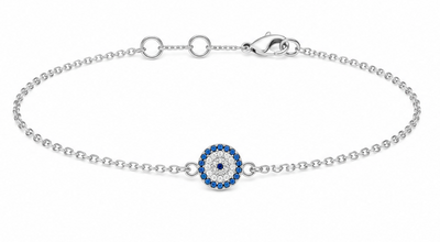 Silver Evil Eye Bracelet
