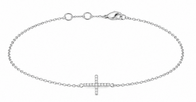 Silver Cross Bracelet