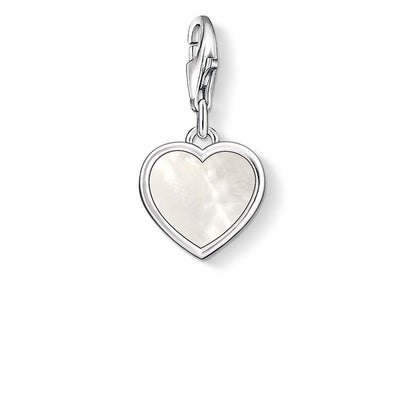 CC920/ Mother Of Pearl Heart Thomas Sabo Charm