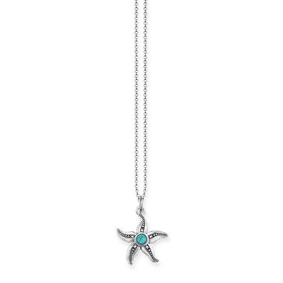 DKE0013/ Thomas Sabo Turquoise Starfish Diamond Necklace