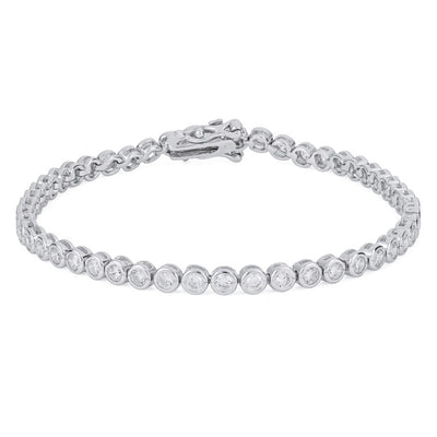 Sterling silver CZ Round tennis bracelets