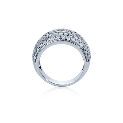 Verve 10K White Gold Diamond Dress Ring